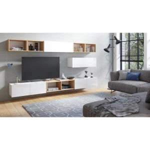 Wohnwand Calabrini 26 – GIB MEBLE | Hochglanz oder Eiche