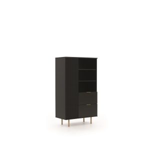 Regal NUBIA NB-04 Schwarz mit goldenen Füßen